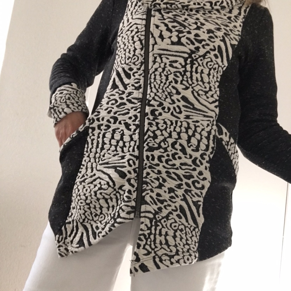 Joe Brown's Leopard Zip Through Sweater